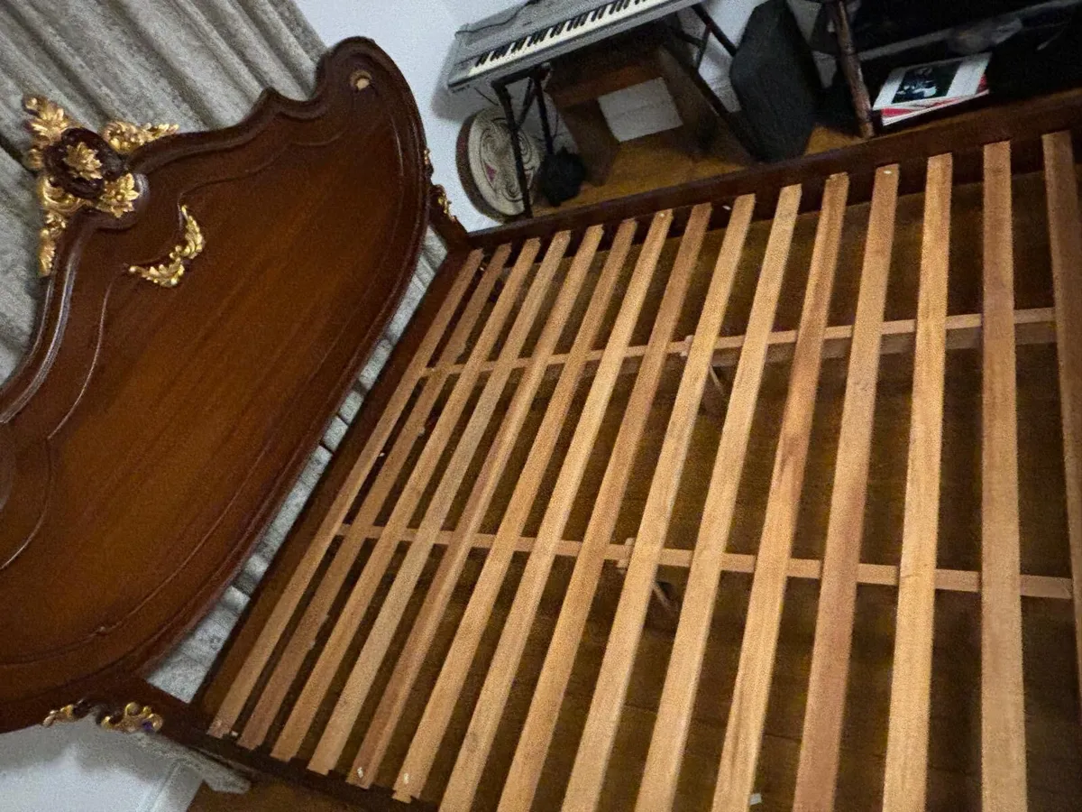 Louis XV style rosewood French Bed - Image 3