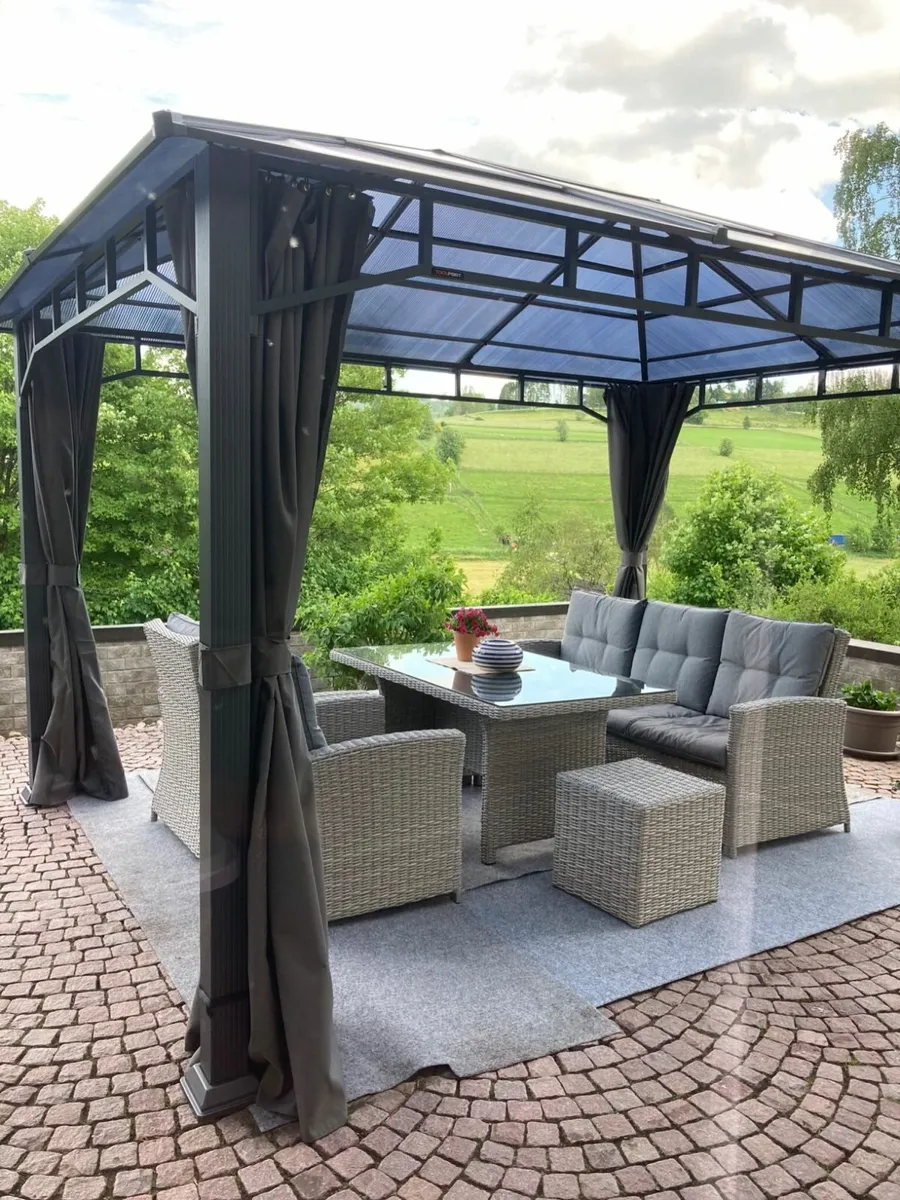 4x4 m hardtop garden pavilion ...Free Delivery - Image 1