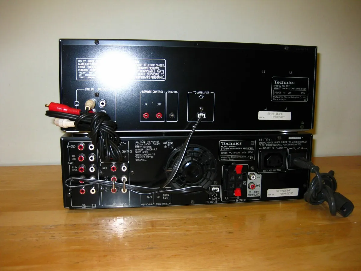 Technics SUX911 Amplifier & RSX911 Twin Tape Deck - Image 4
