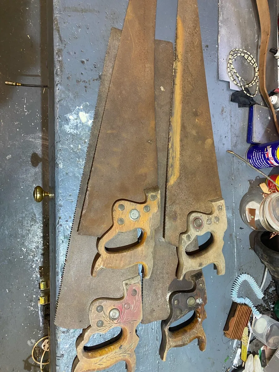 Vintage  carpenters-hand saws Free to ER - Image 1