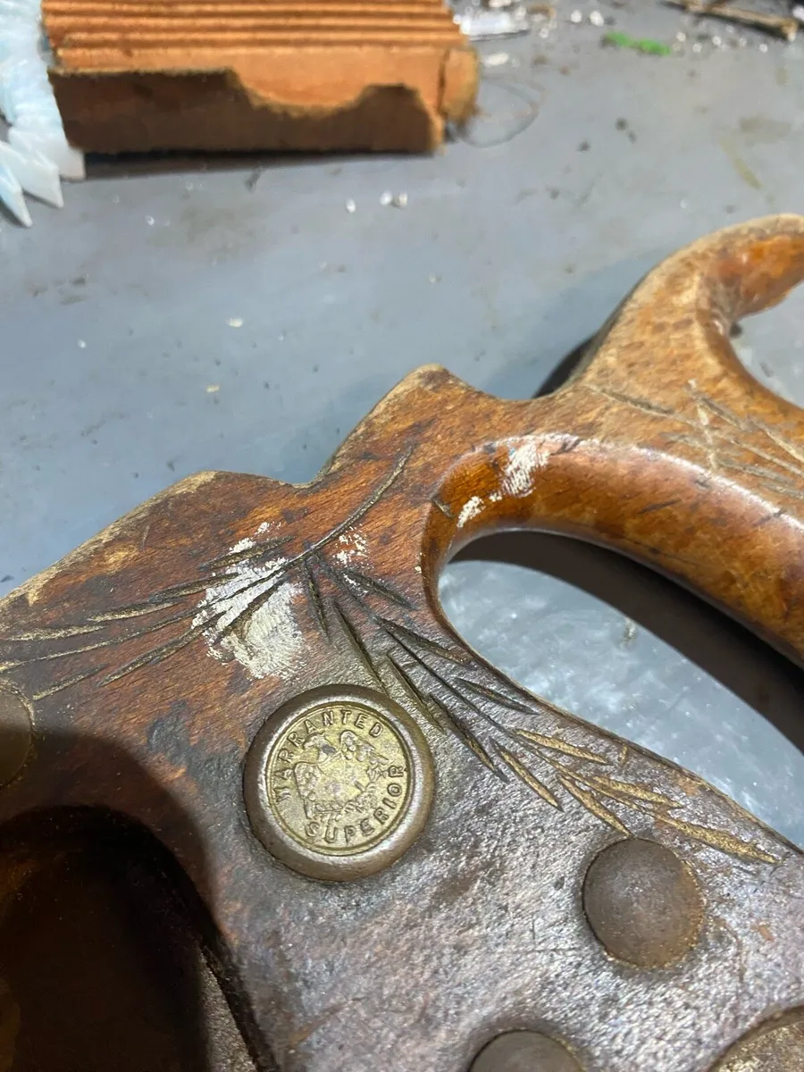 Vintage  carpenters-hand saws Free to ER - Image 2