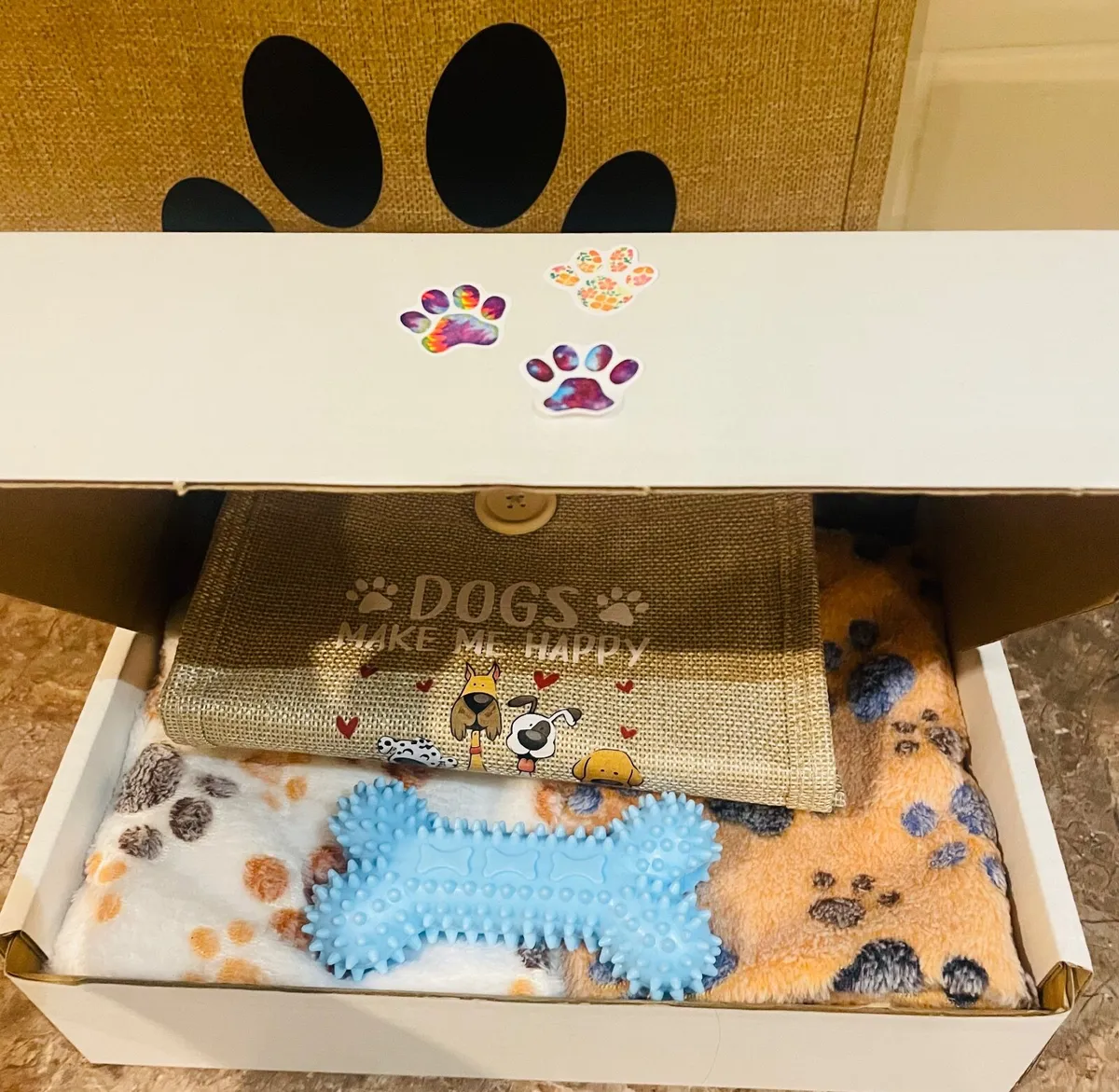 Pretty in Pink Doggie Tote Bag & Toys - Image 3