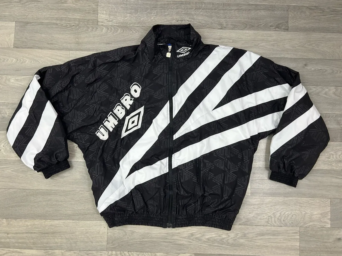 Vintage 90s Umbro Embroidered Track Jacket Mens L - Image 1