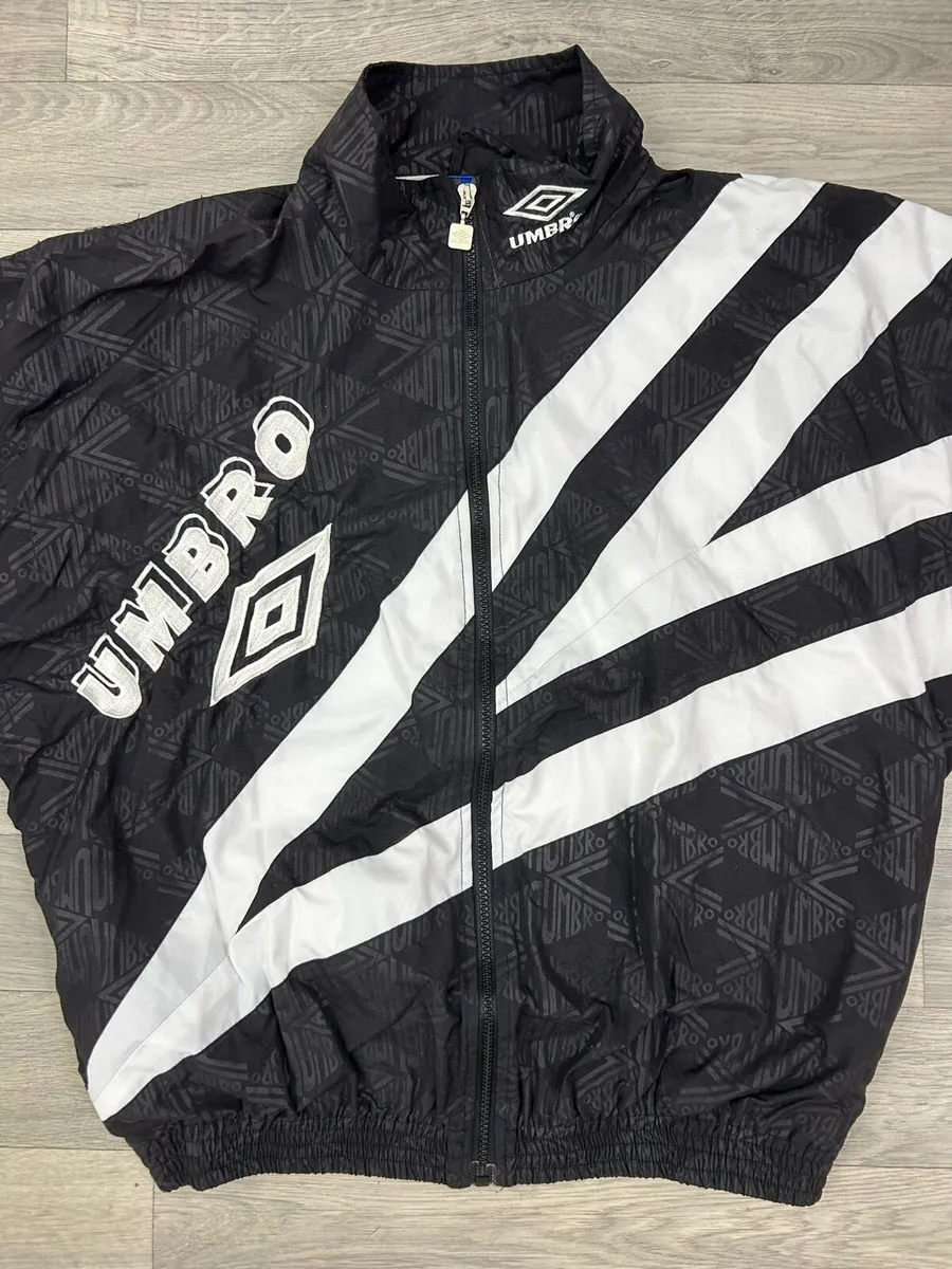 Vintage 90s Umbro Embroidered Track Jacket Mens L - Image 2