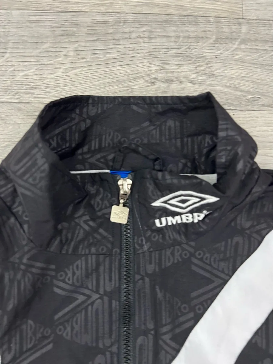 Vintage 90s Umbro Embroidered Track Jacket Mens L - Image 4