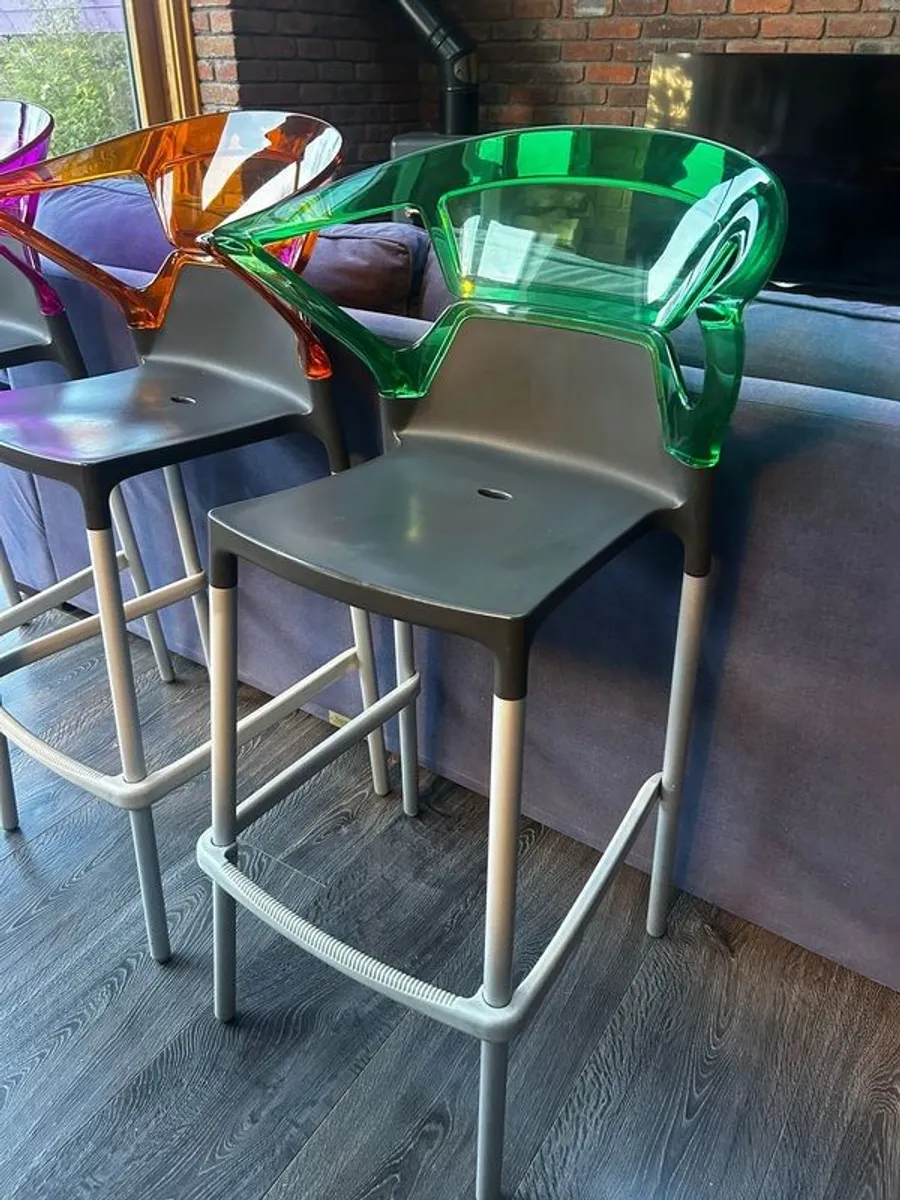 3 Funky  bar stools - Image 2