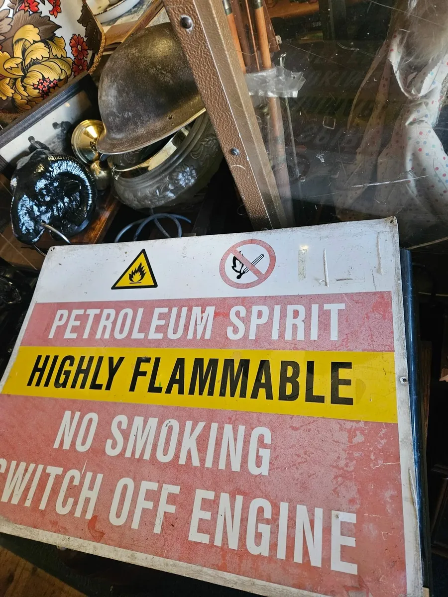 Vintage Metal Garage Sign - Image 4