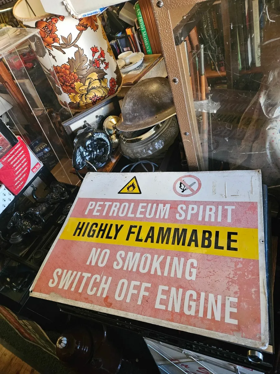 Vintage Metal Garage Sign - Image 1