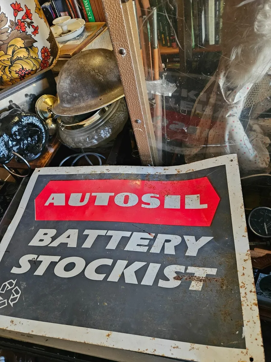 Vintage Metal Garage Sign - Image 2