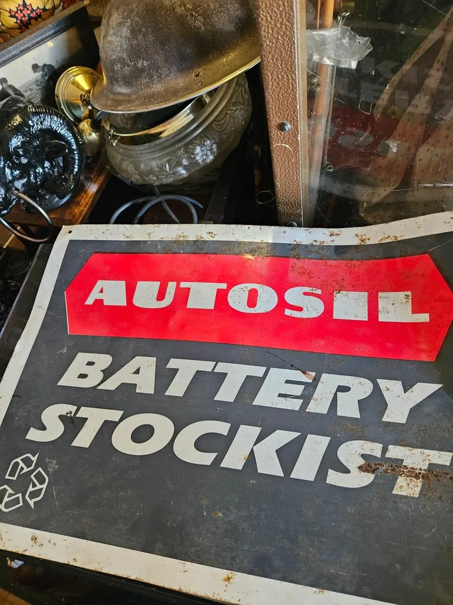 Vintage Metal Garage Sign - Image 4