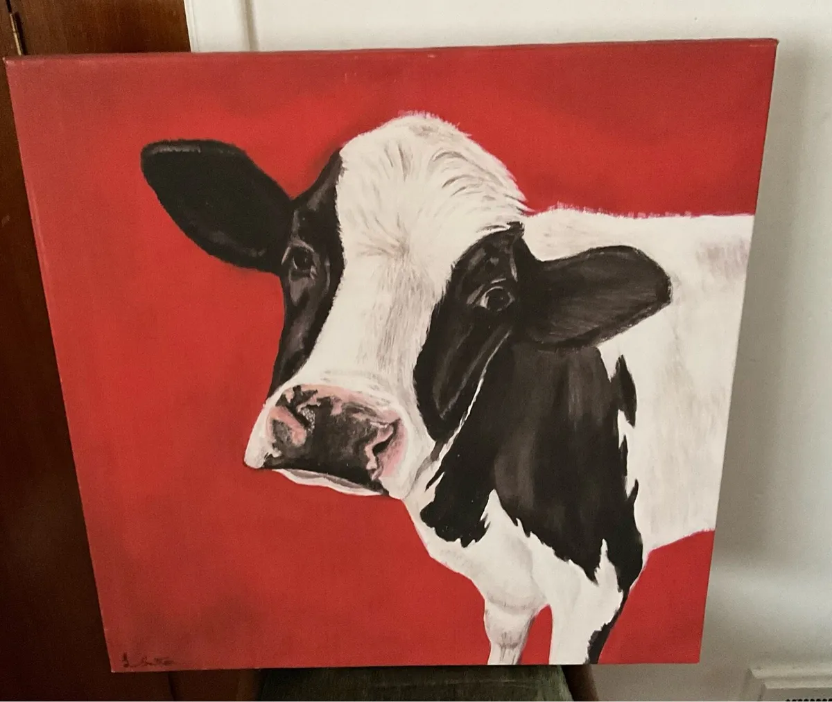 Cow Print on Canvas - Image 2