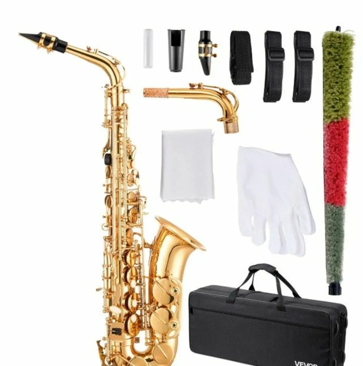 Alto Saxophone E-Flat Beginner Brass Saxophone Kit - Image 1