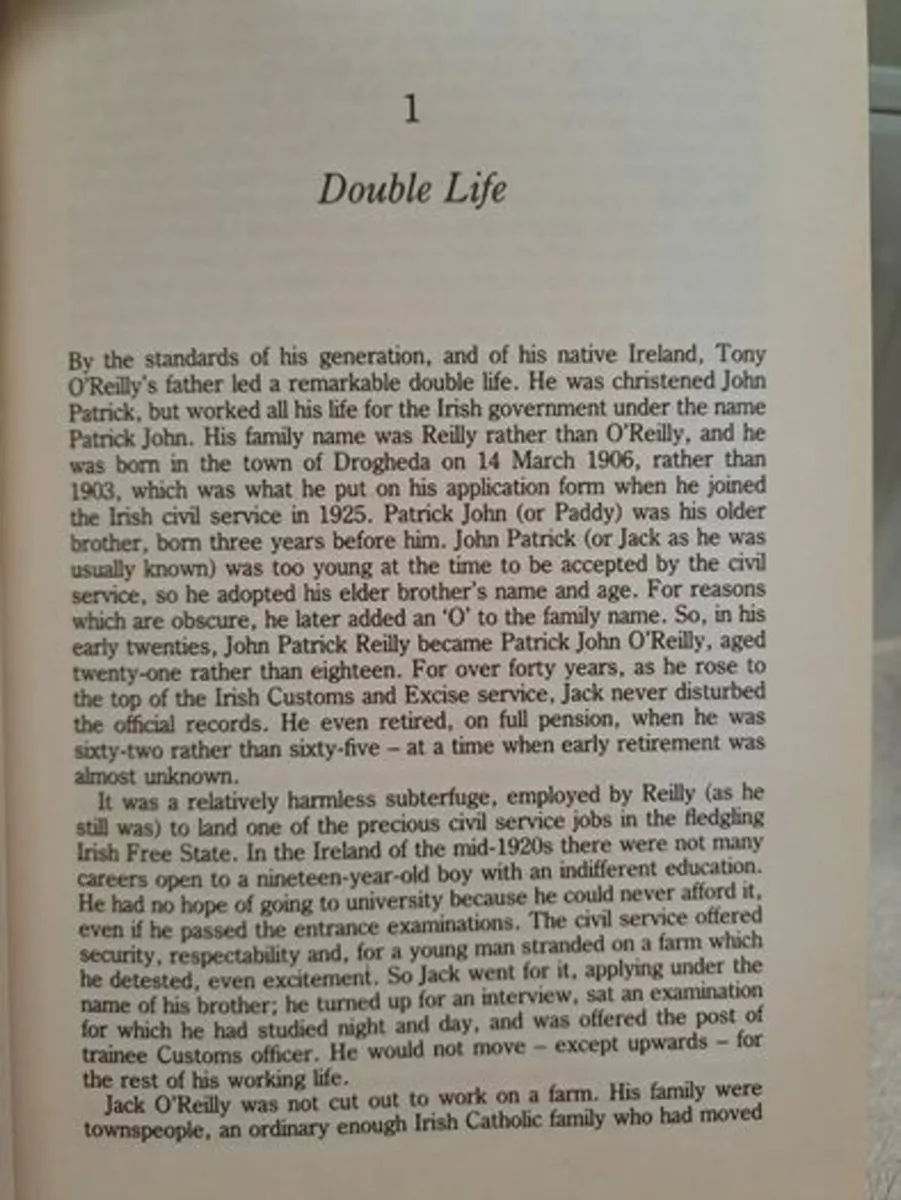 The Player Tony O'Reilly 1st edition - Image 2