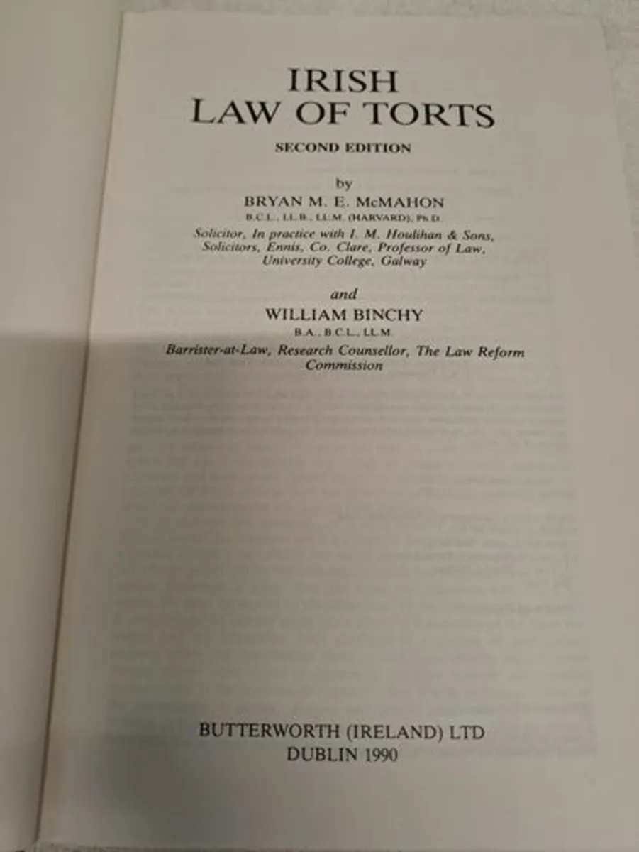 Irish Law of Torts - Image 3
