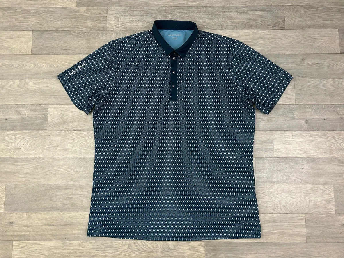 Galvin Green Patterned Golf Polo Shirt Mens XXL - Image 1