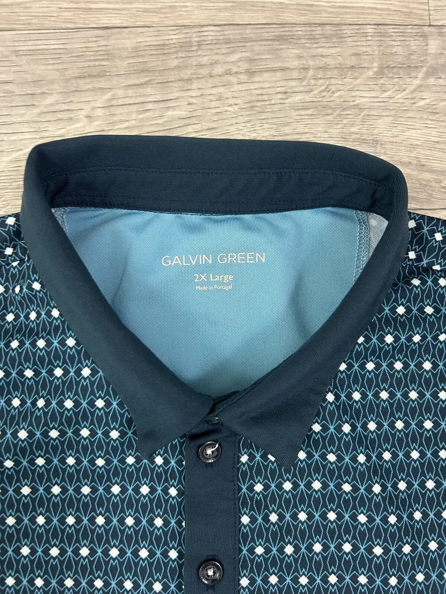 Galvin Green Patterned Golf Polo Shirt Mens XXL - Image 4