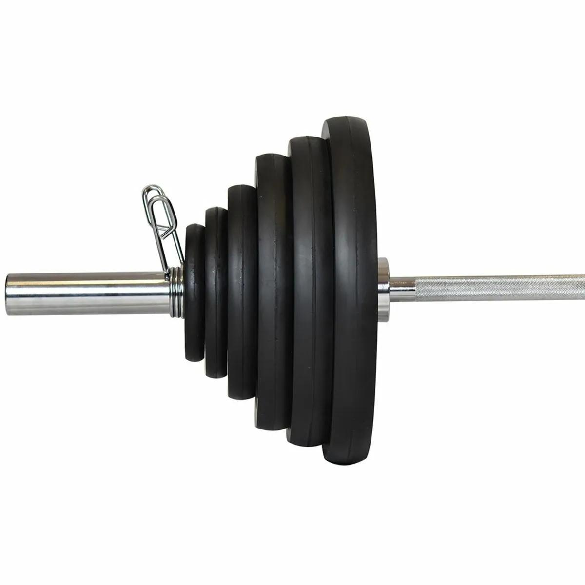 127.5kg Tornado Olympic Weight Plates & Bar Set - Image 1