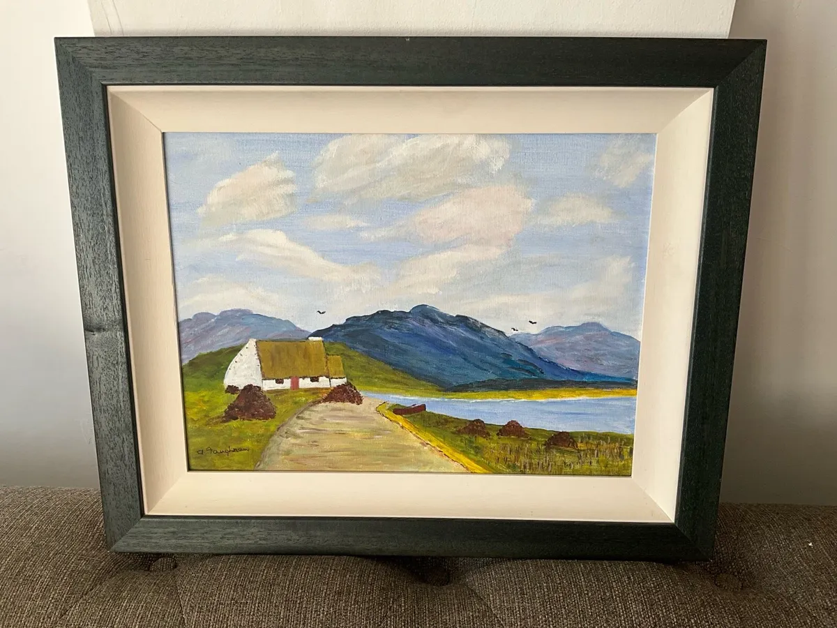Irish Art - Cottage Scene - Image 1