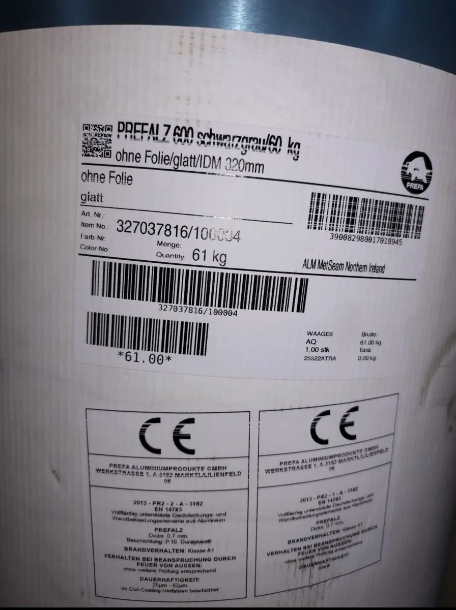 2 x Rolls of Sheet Aluminium 600mm x 0.7mm - Image 1