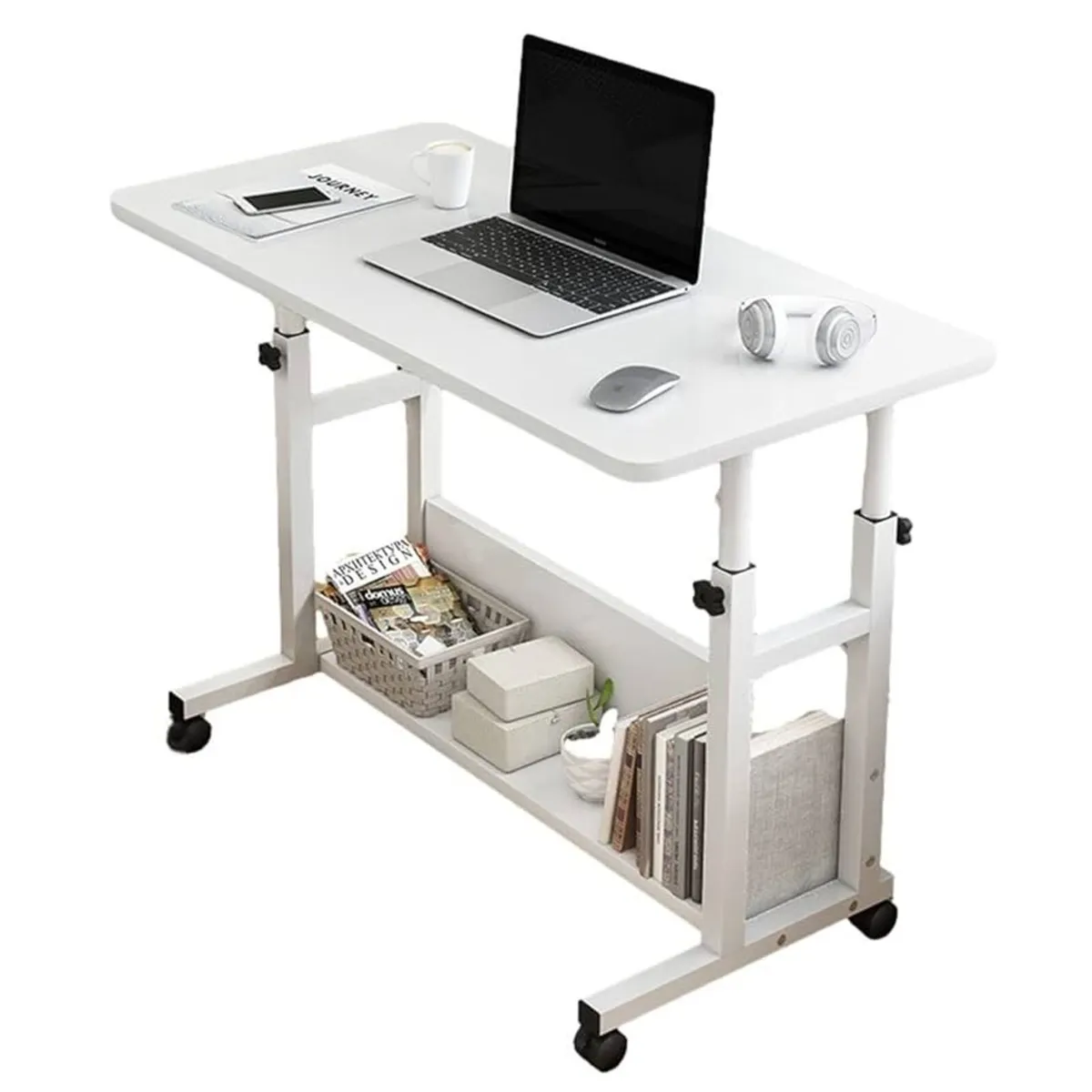 Mobile Overbed Table with Wheels new - Image 1