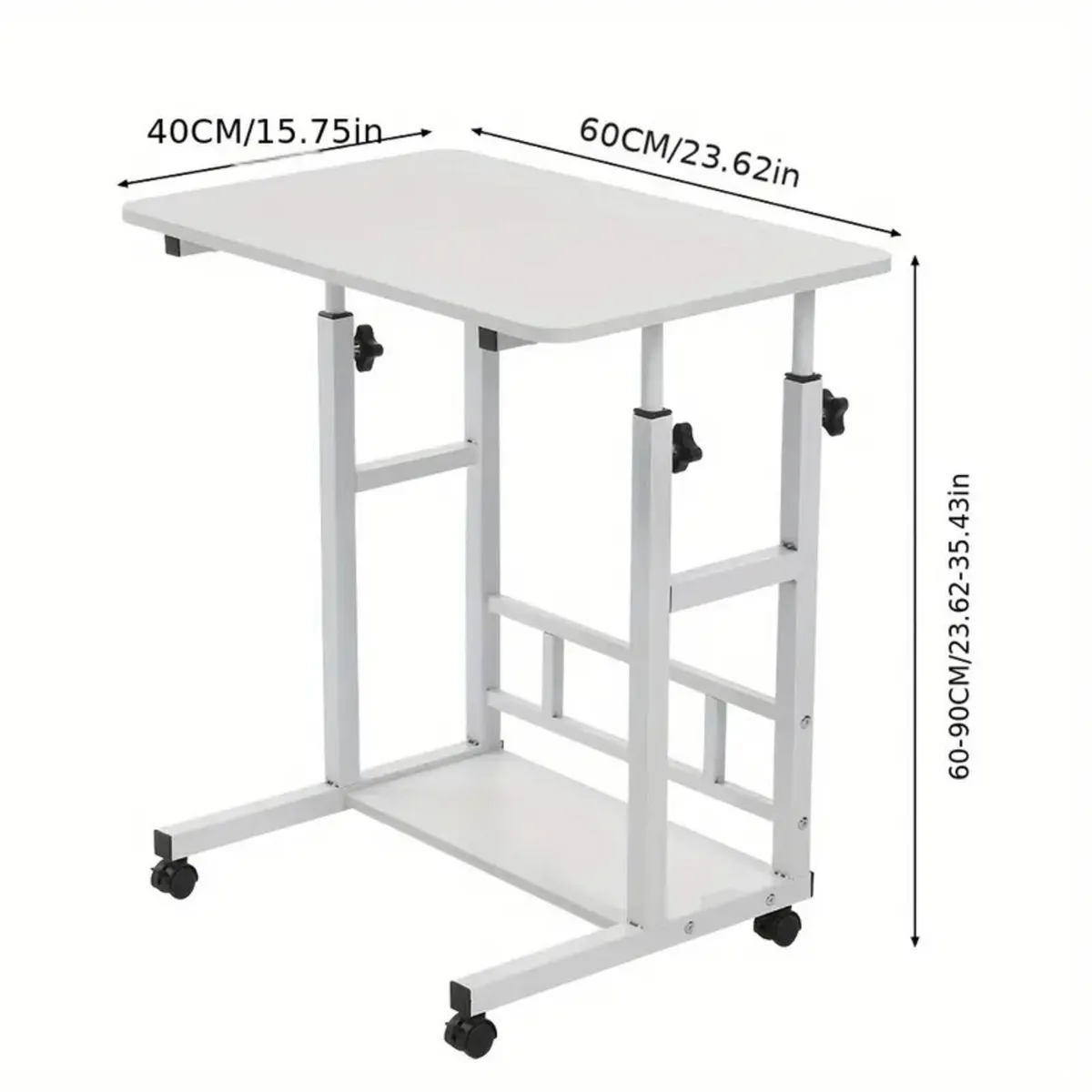 Mobile Overbed Table with Wheels new - Image 3