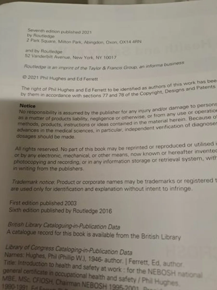 Introduction to Health and safety at work book - Image 3