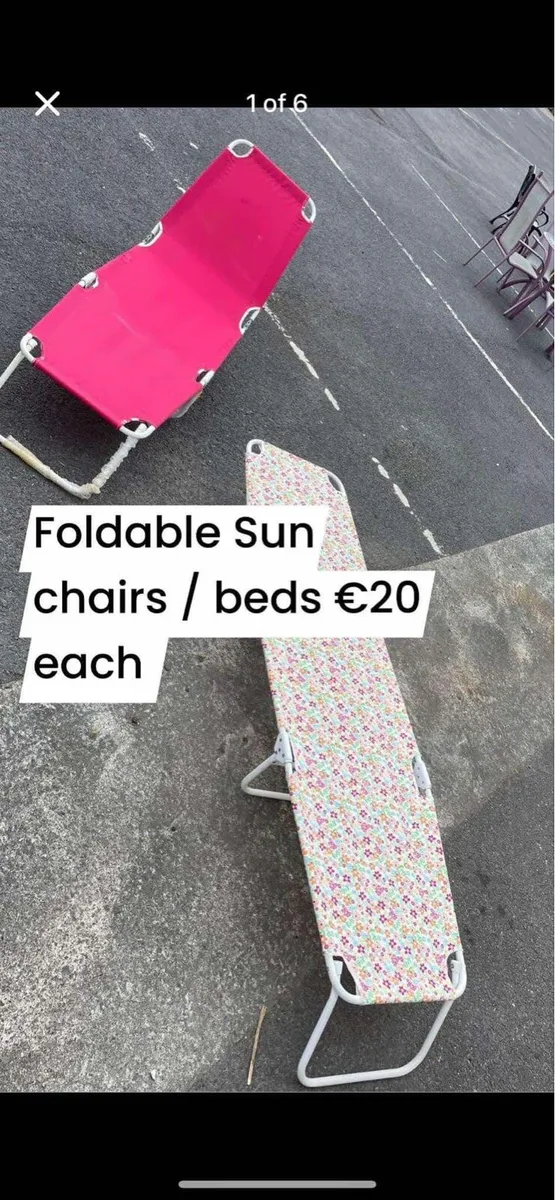 2 foldable sun beds - Image 2