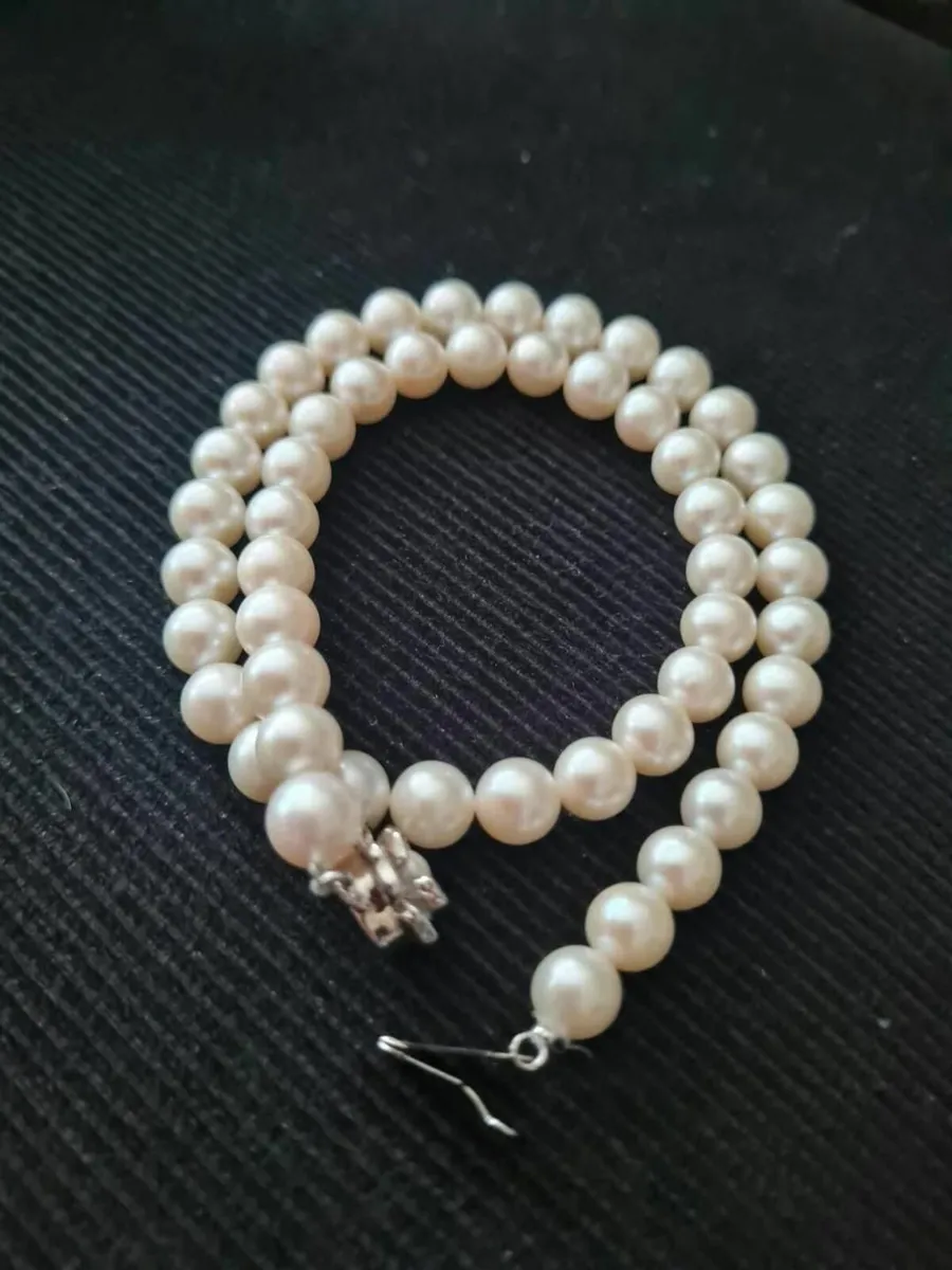 Genuine Japanese Akoya Pearl Necklace 2 - Image 4