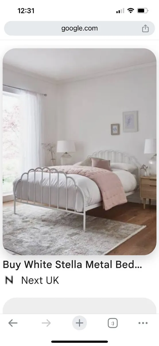 Double bed with mattress - Image 1