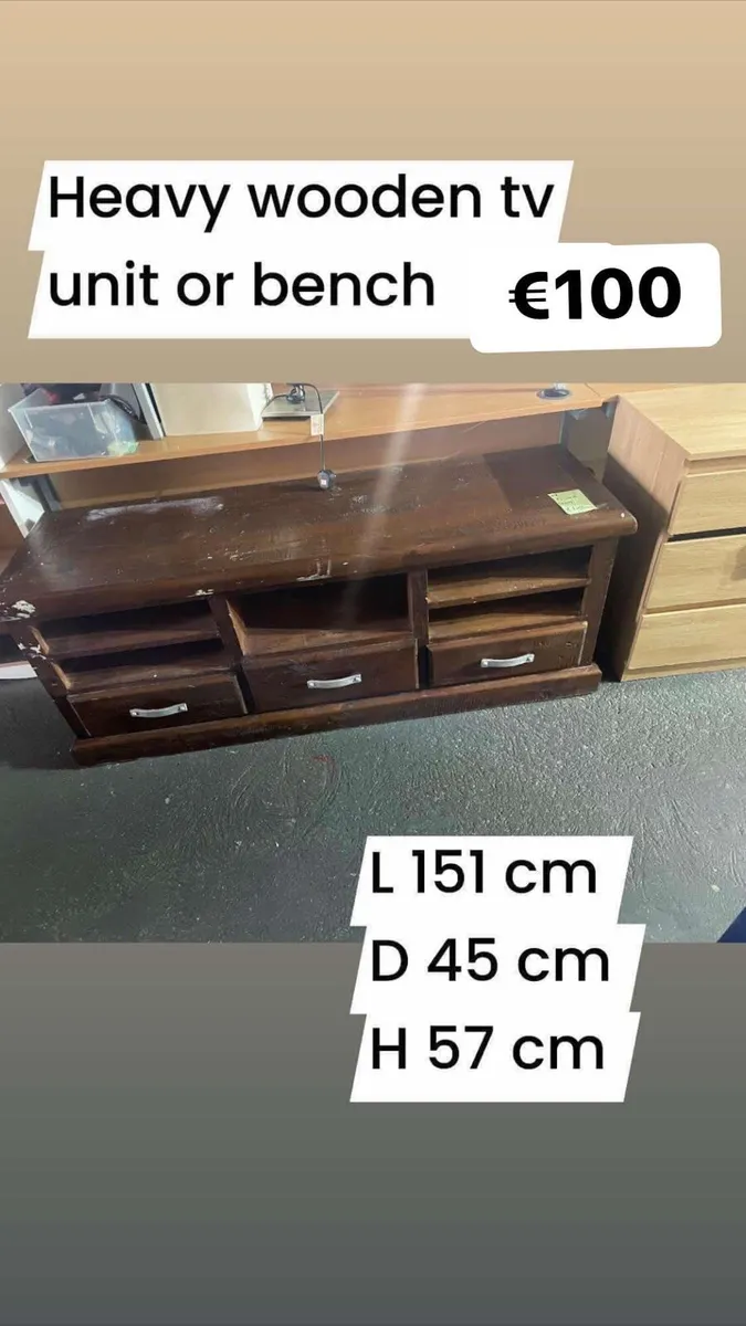 Storage bench with drawers - Image 2