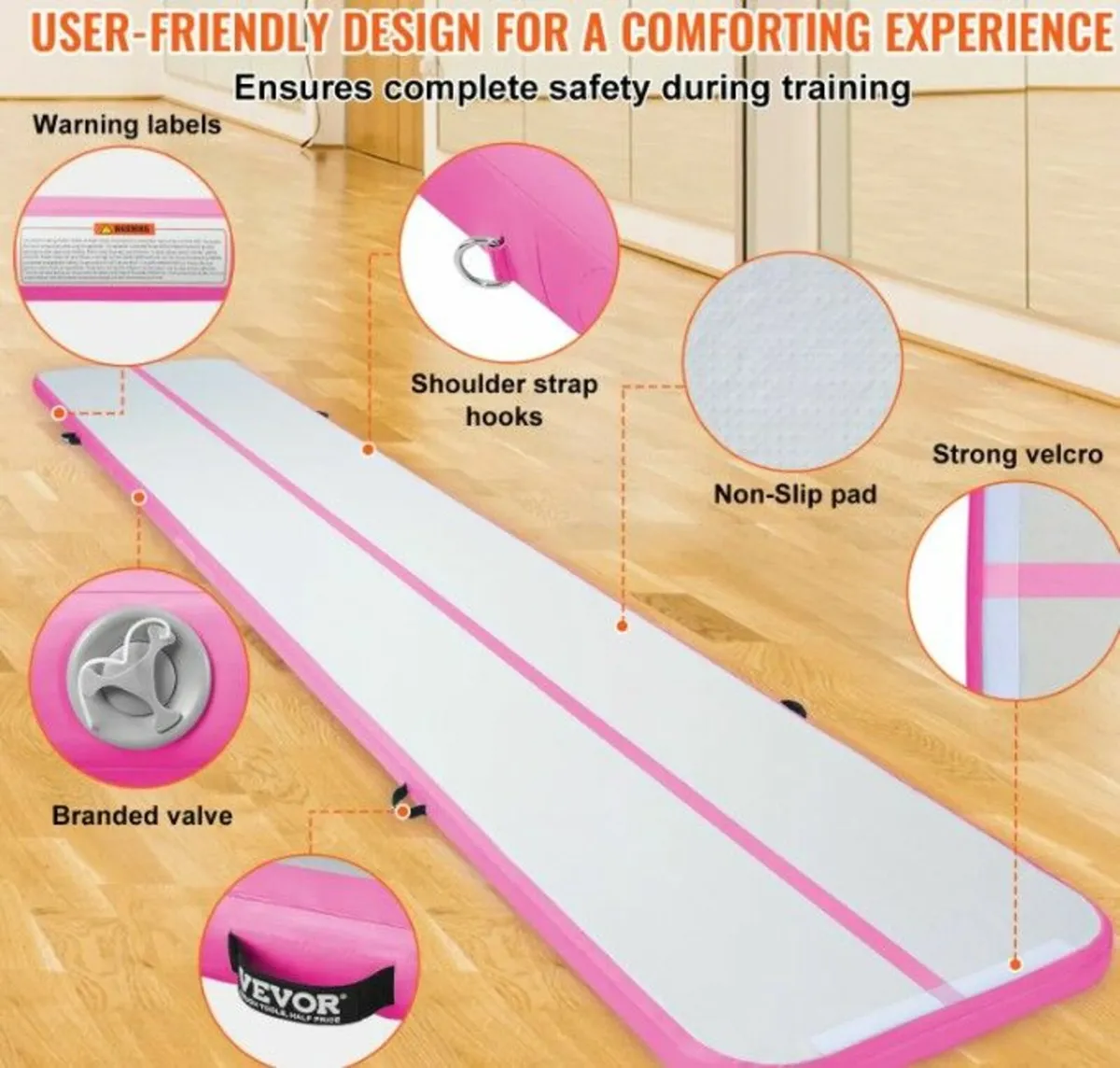 6.1 m Air Track Inflatable Training Tumbling Gymna - Image 4