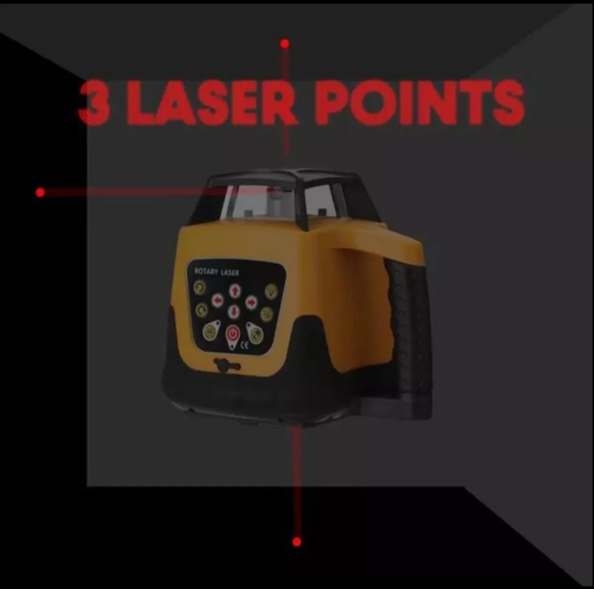 Rotary laser level 360 new kit red laser receiver - Image 2