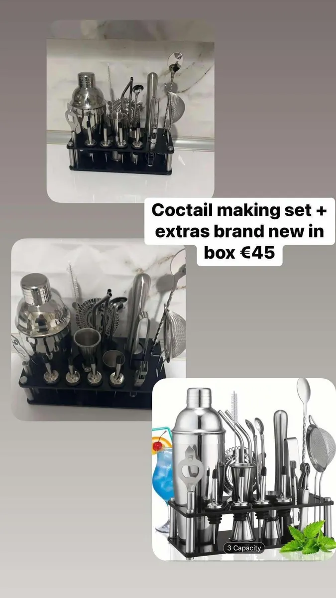 Stainless steel coctail set - Image 1