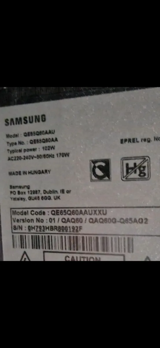 Samsung 65inch tv - Image 2