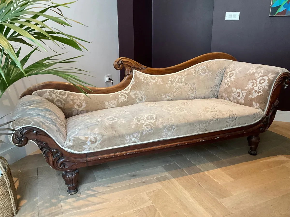 Antique Chaise Longue/Sofa - Image 1