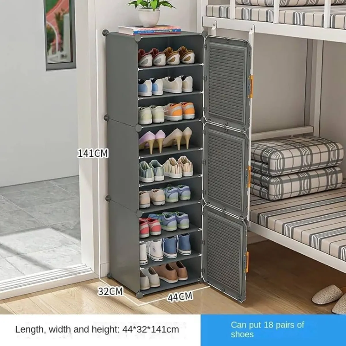 Portable Shoe Rack for Home Plastic Shelves - Image 2
