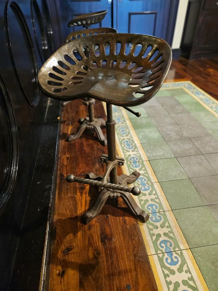 3 x Tractor Bar Stools - Quick Sale - Image 1