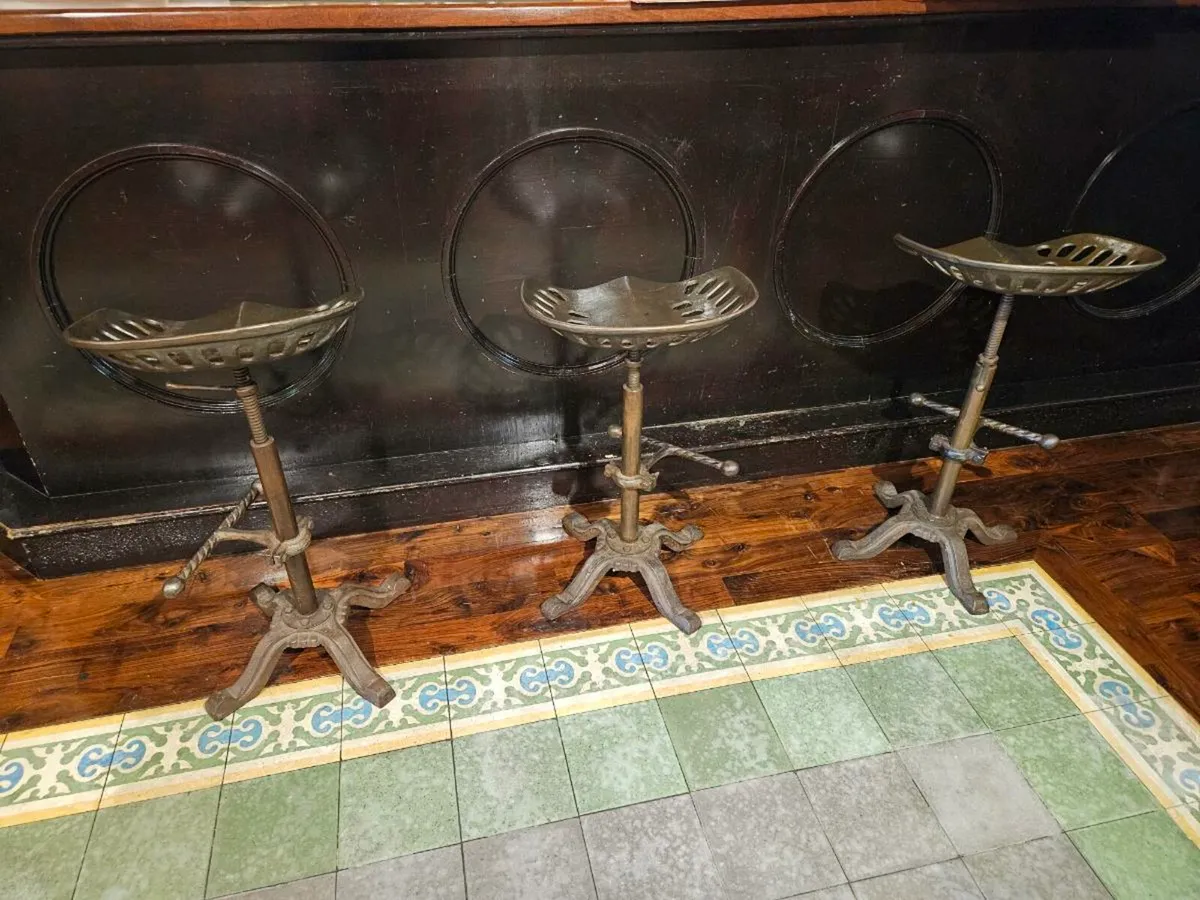 3 x Tractor Bar Stools - Quick Sale - Image 3