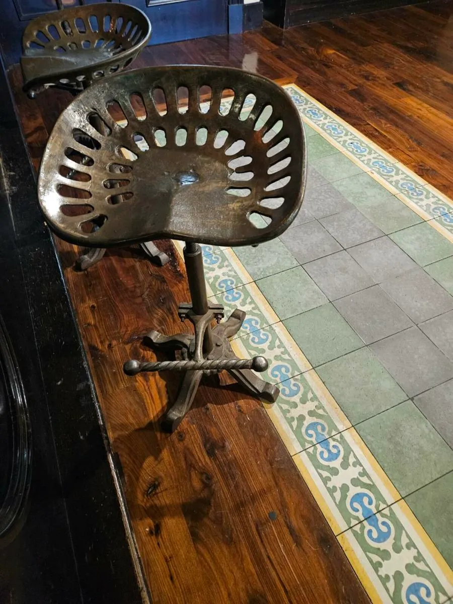 3 x Tractor Bar Stools - Quick Sale - Image 4
