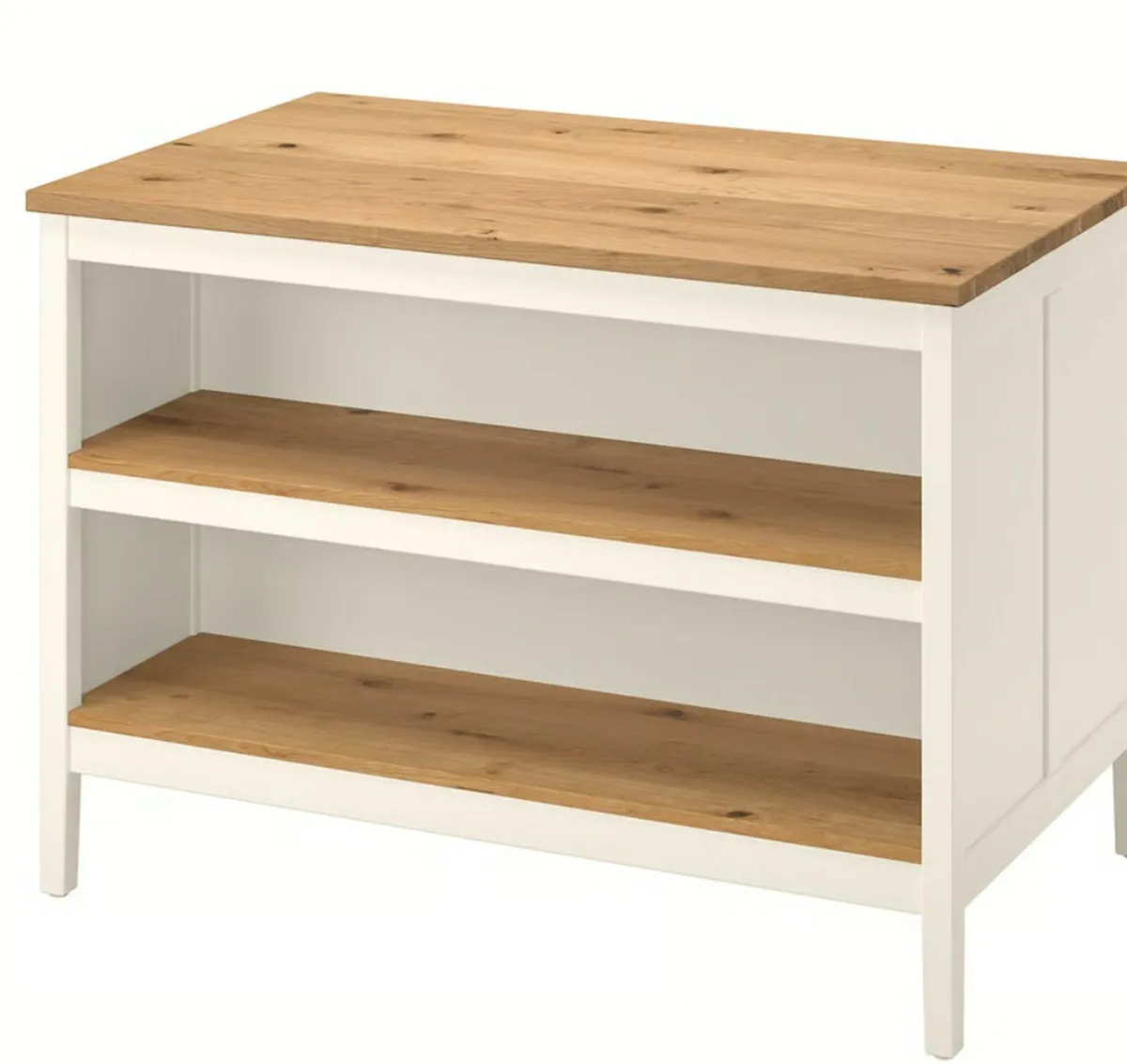 TORNVIKENKitchen island, off-white/oak - Image 1