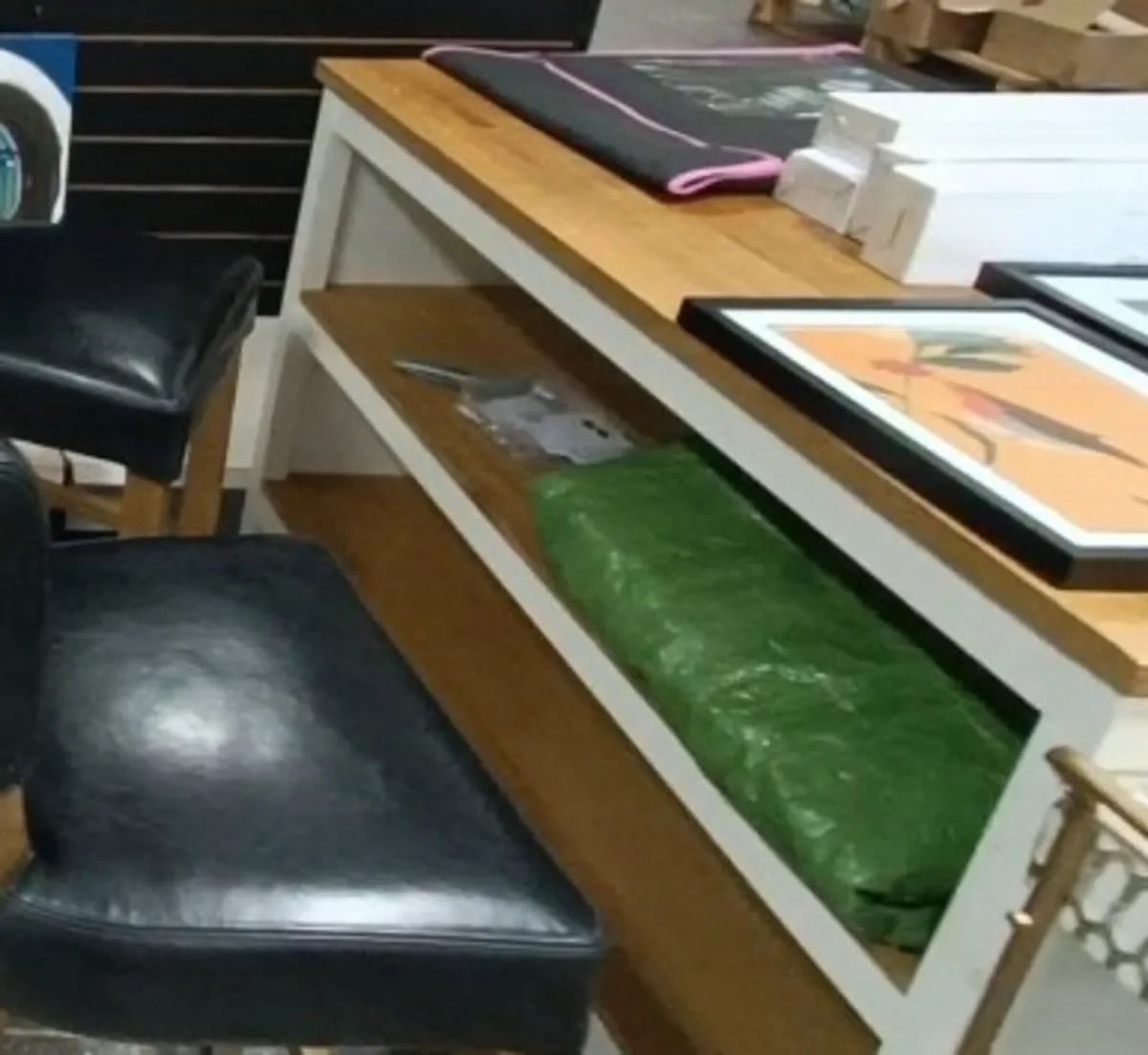 TORNVIKENKitchen island, off-white/oak - Image 4