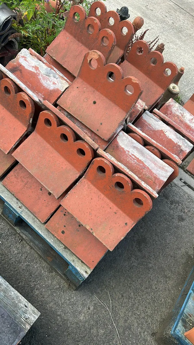 Bangor slates chimney pot cast iron roof tiles - Image 3