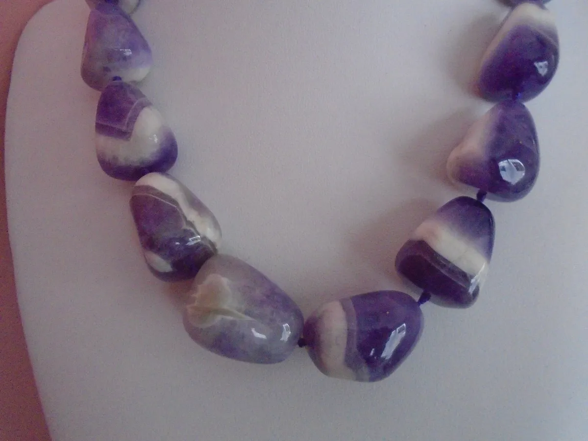 Chunky Amethyst necklace,Jewellery, Necklace - Image 4