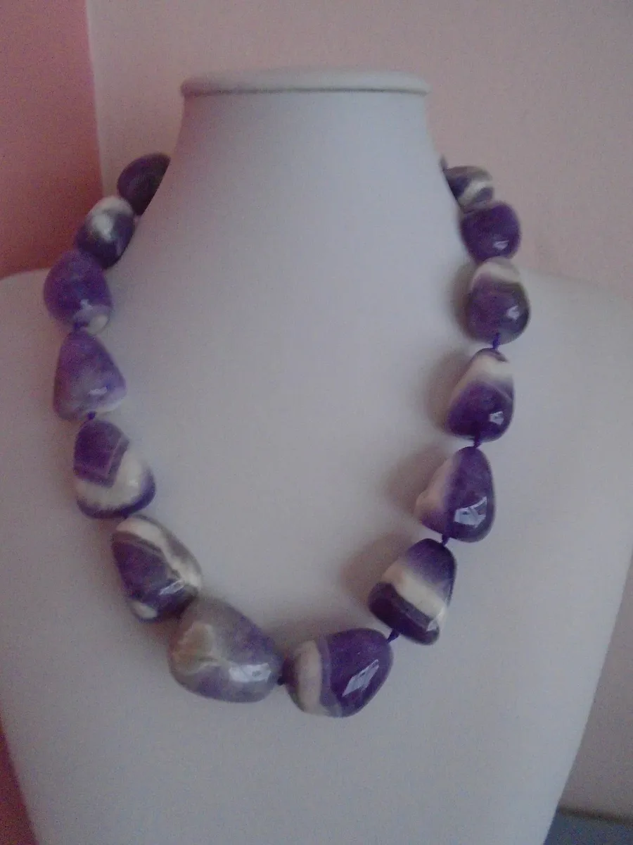 Chunky Amethyst necklace,Jewellery, Necklace - Image 1