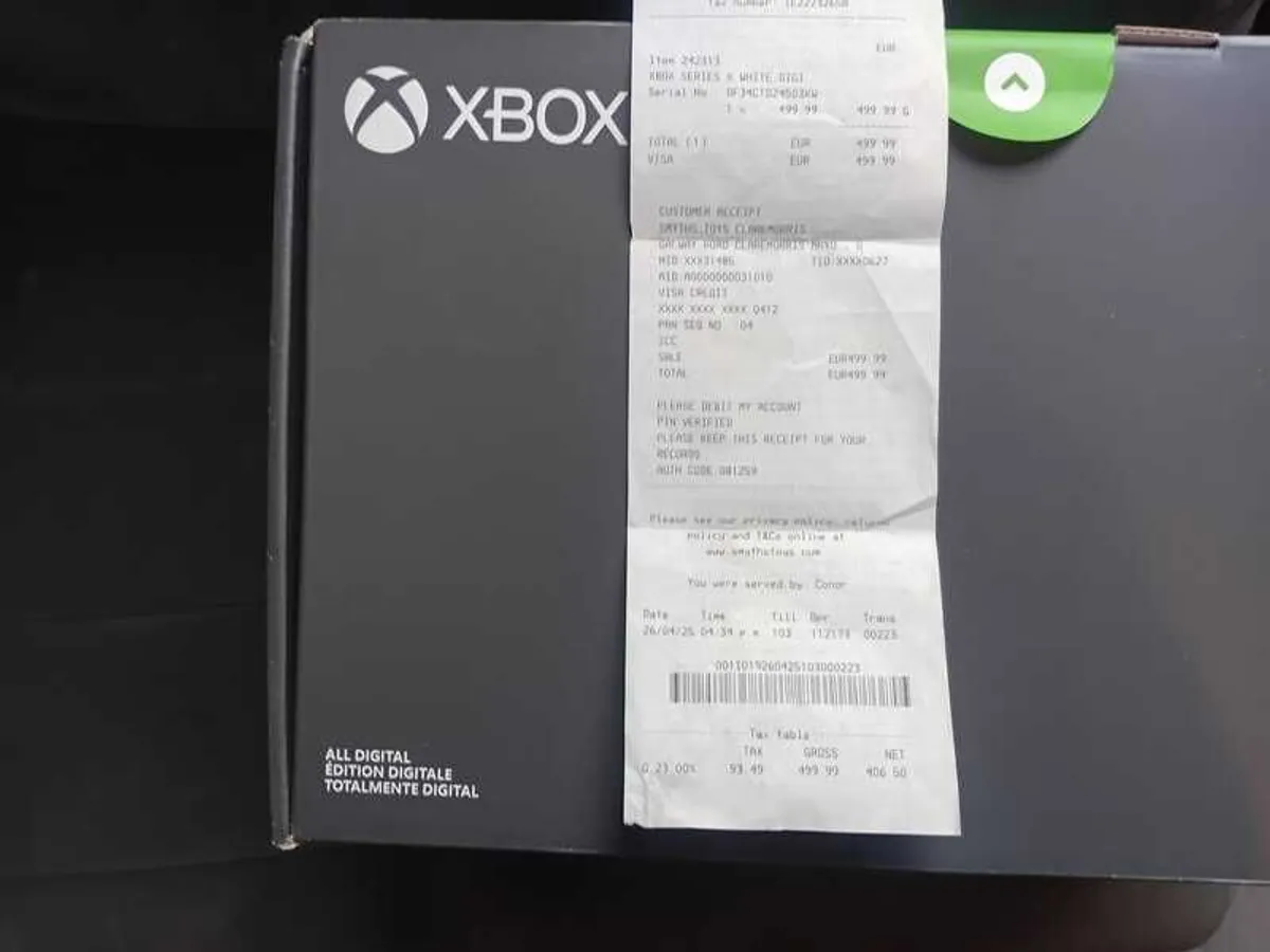 Xbox New unopened raffle prize with receipt - Image 2