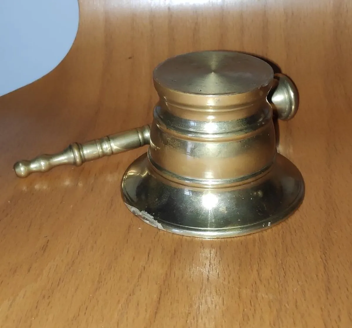 Vintage small Brass mortar & pestle, circa 1950's - Image 4