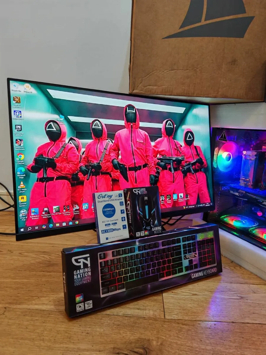 i7 32GB GAMING COMPUTER MONITOR 8GB CARD GRAPHIC - Image 3