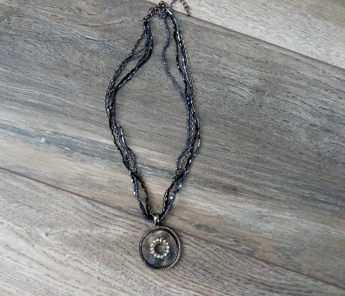 Charm and Beaded Necklace. - Image 1