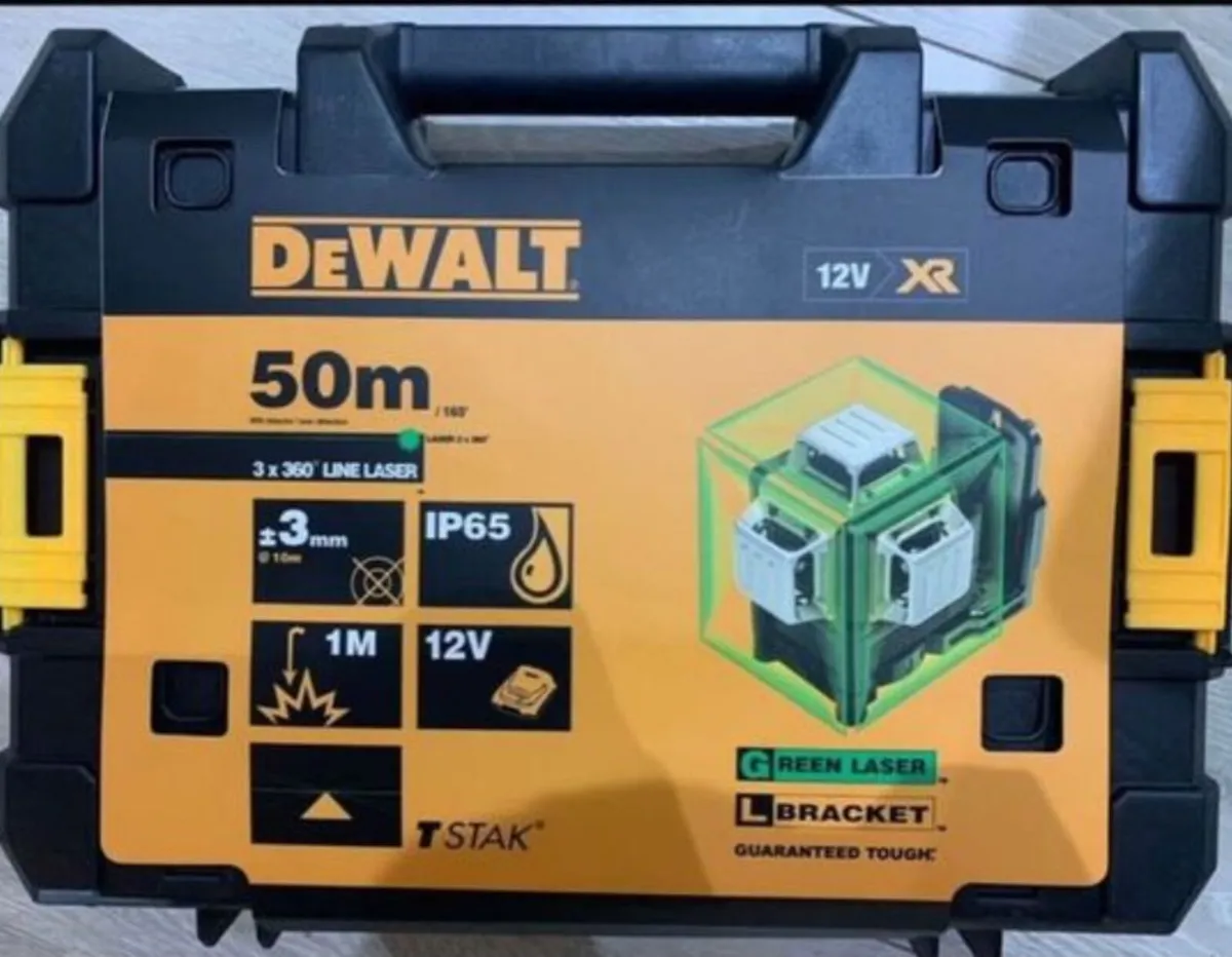 Dewalt 3x360 green lazer level kit dce089 - Image 3