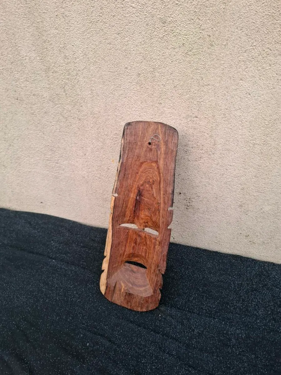 Wood african mask postage possible - Image 2